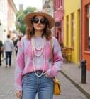 ARGYLE ROUND NECK KNIT