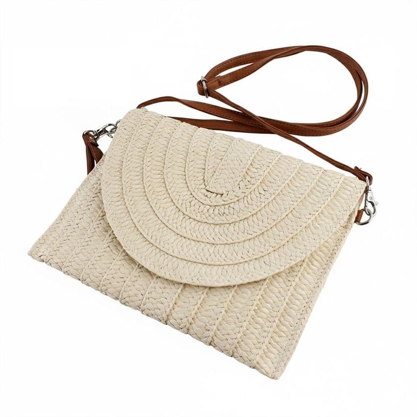 BARCELONA STRAW CLUTCH