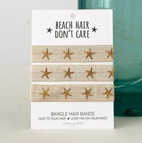 BEACH HAIR BANGLE BANDS CHAMPAGNE