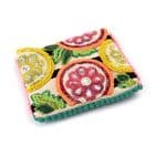 BEADED CITRUS SLICE PURSE