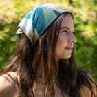 BEIGE/ CRM  MIX RECYCLED CRINKLE SCARF