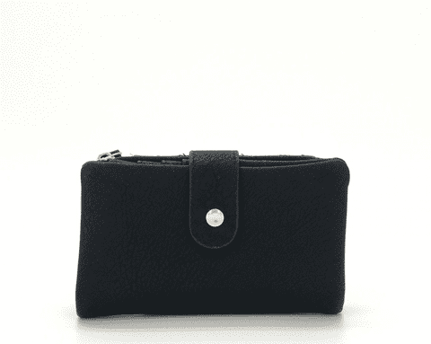 BELLA SMALL BI FOLD PURSE BLACK