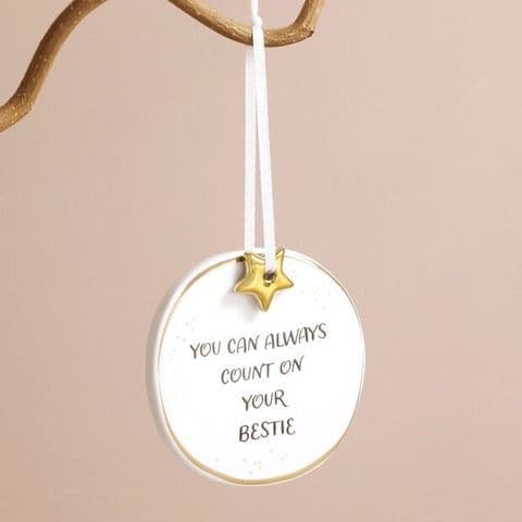 BESTIE CERAMIC HANGING DECORATION