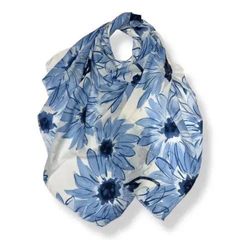BIG DAISY PRINT SCARF