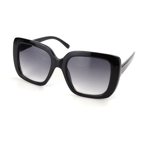 BLACK FRAME RECYCLED SUNGLASSES