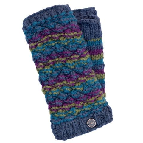 BLACKBERRY STITCH HAND KNIT WRISTWARMERS