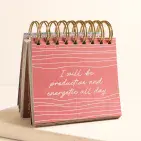 BLUE WILDFLOWER AFFIRMATIONS DESKTOP FLIP CHART