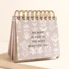 BLUE WILDFLOWER AFFIRMATIONS DESKTOP FLIP CHART