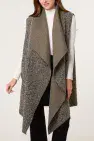 BOUCLE WATERFALL POCKET VEST