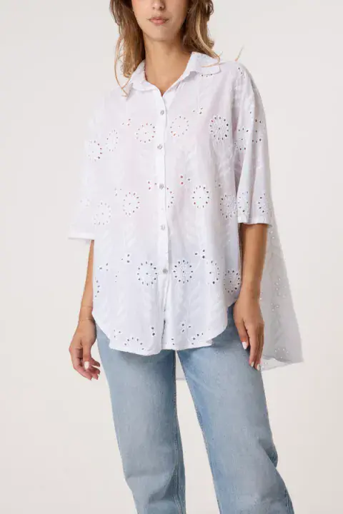 BRODERIE ANGLAISE SHIRT
