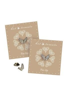 BUTTERFLY WINGS PIN CLEAR