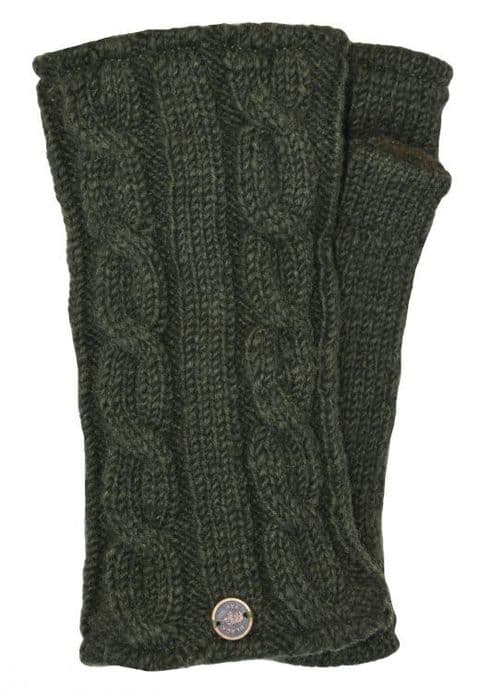 CABLE KNIT FLEECE WRISTWARMER