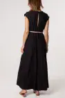 CAP SLEEVE WIDE LEG JUMPSUIT BLK