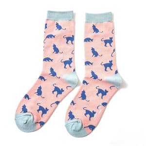 CAT SOCKS PINK