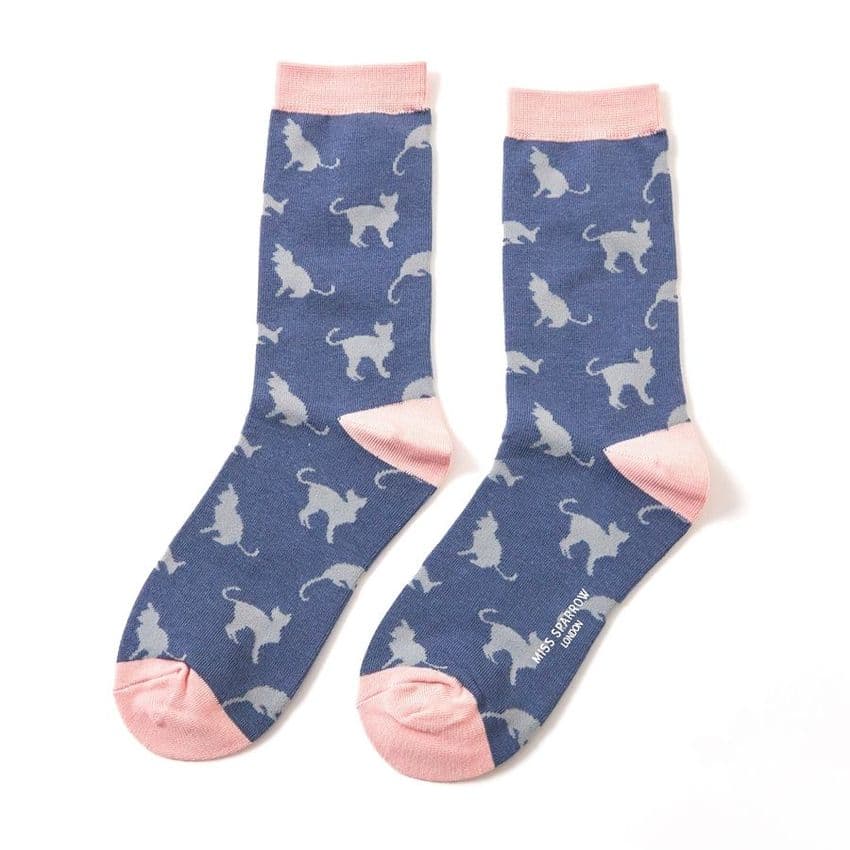 CATS SOCKS NAVY