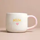 CERAMIC PINK HEART MUM MUG