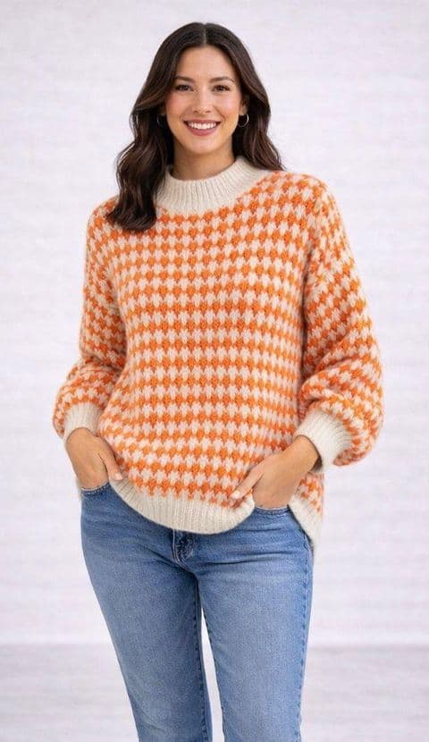 CHECKER KNIT GREEN
