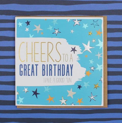 CHEERS TO A GREAT BIRTHDAY CARD