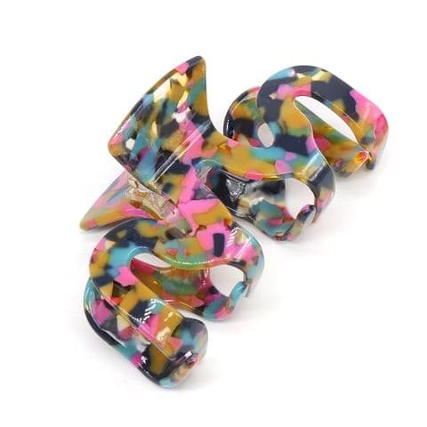 CONFETTI MIX WAVE CLAW CLIP
