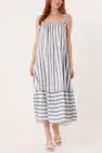 CONTRAST STRIPE CAMI DRESS