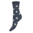 CREAM STARS WOOL SOCKS