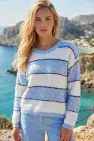 CREWNECK STRIPE KNIT JUMPER