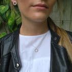 CRYSTAL CLUSTER CIRCLE NECKLACE