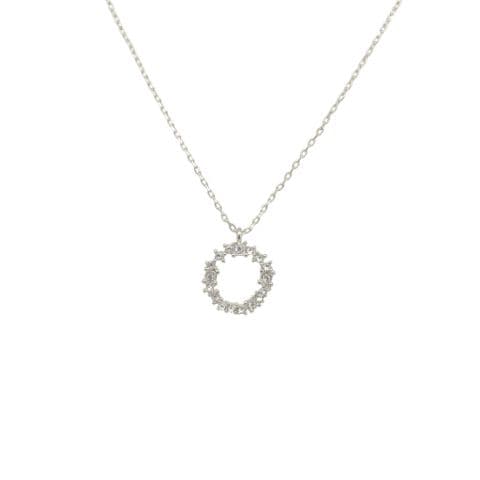 CRYSTAL CLUSTER CIRCLE NECKLACE