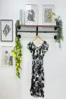 DAISY PRINTED BUTTON DETAIL DRESS