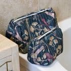 DUSKY MIX TROPICAL QUILTED MAKE UP BAG SML