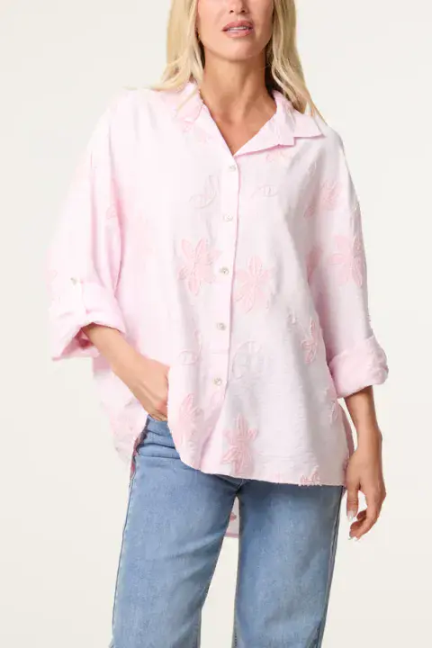 EMBROIDERED FLORAL SHIRT