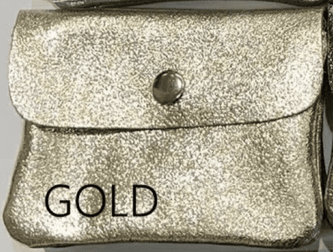 EMILY LEATHER BUTTON PURSE GOLD