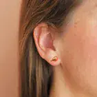 ENAMEL ROBIN STUD EARRINGS