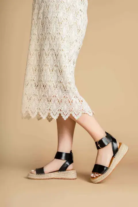 ESPADRILLE PLATFORM ANKLE STRAP SANDAL