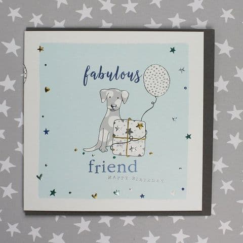 FABULOUS FRIEND DOG CARD