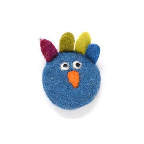 FELT BLUE TURKEY MAGNET