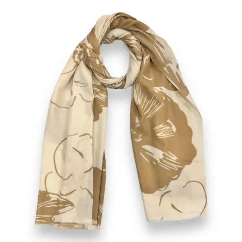 FLOWER SKETCH PRINT SCARF