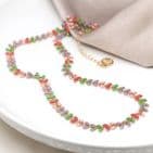 GOLDEN & PASTEL DROPLETS NECKLACE