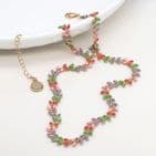 GOLDEN & PASTEL DROPLETS NECKLACE
