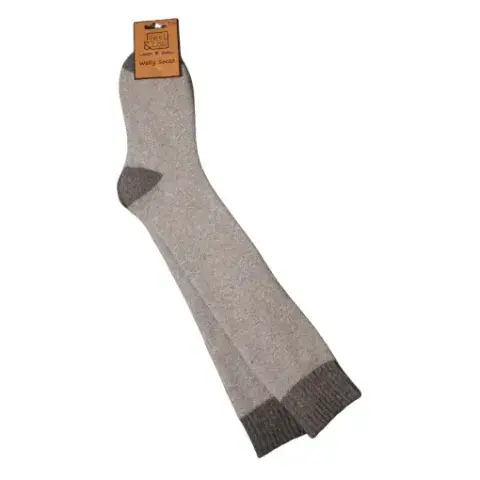 GREY SUPER COSY KNEE HIGH SOCKS