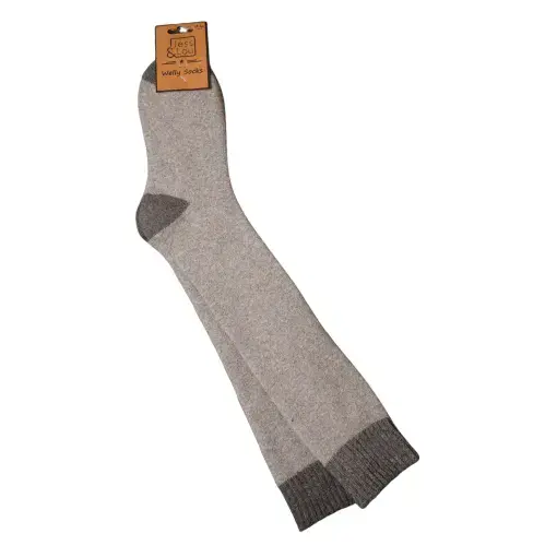 GREY SUPER COSY KNEE HIGH SOCKS