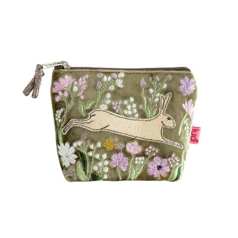 HARE & FLOWERS MINI PURSE