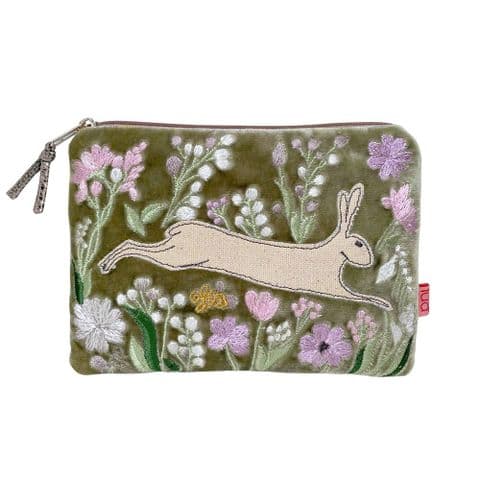 HARE & FLOWERS PURSE