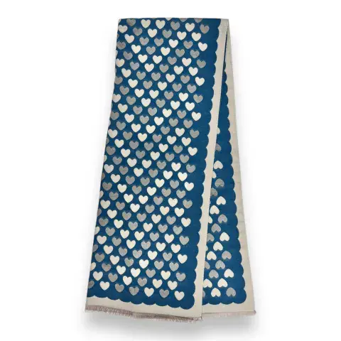HEARTS PATTERN SCARF