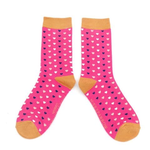 HEARTS SOCKS PINK