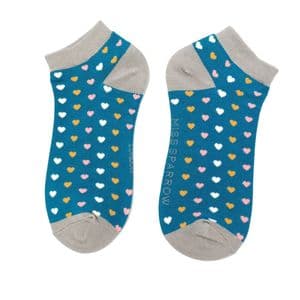 HEARTS TRAINER SOCKS TEAL