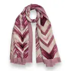 HERRINGBONE PRINT SCARF