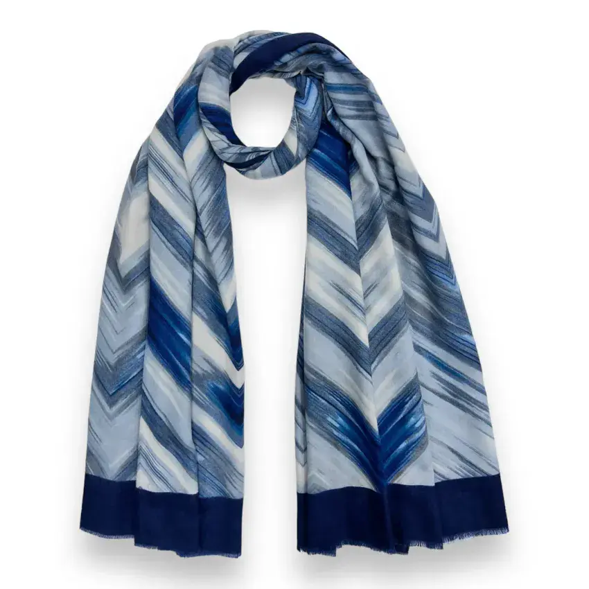 HERRINGBONE PRINT SCARF