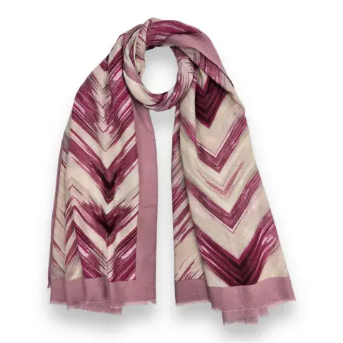 HERRINGBONE PRINT SCARF
