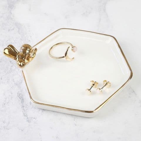 HEXAGONAL BEE TRNKET DISH